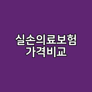 실손의료보험 가격비교