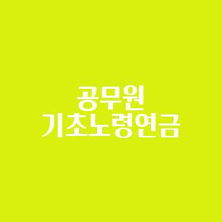 공무원 기초노령연금